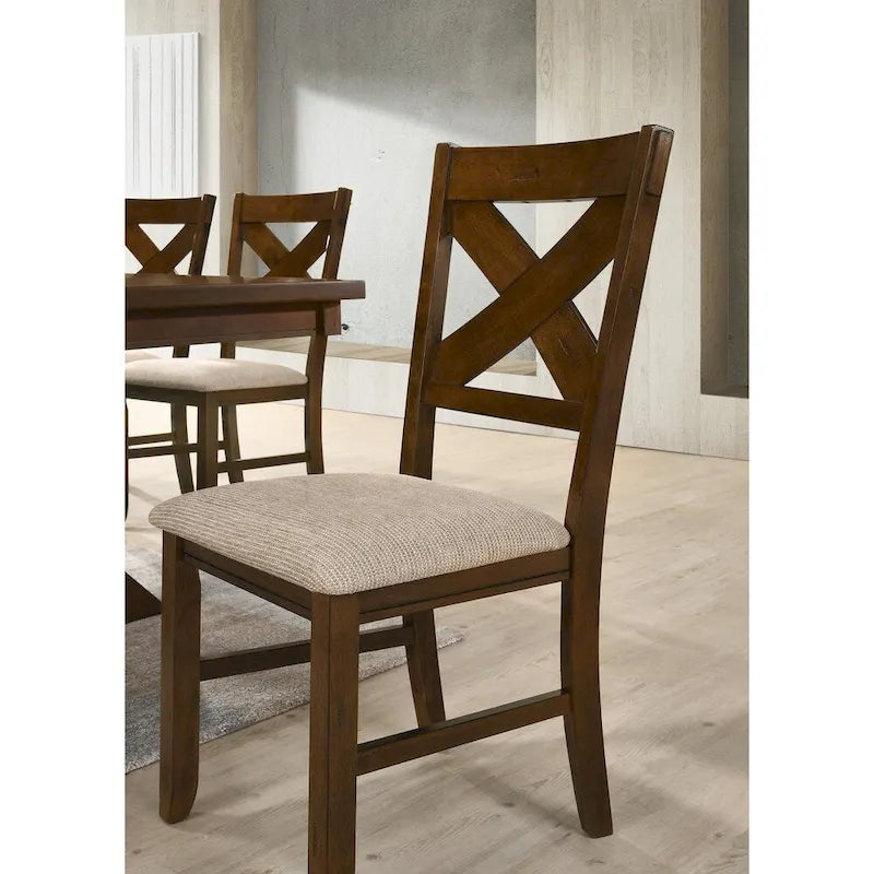 Chaises de salle à manger en bois massif Karven de Roundhill Furniture (lot de 2)