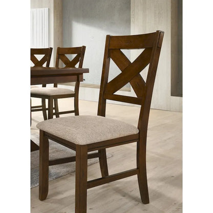 Chaises de salle à manger en bois massif Karven de Roundhill Furniture (lot de 2)