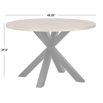 Table de salle à manger Lifestorey Gilcrest Cross à piédestal