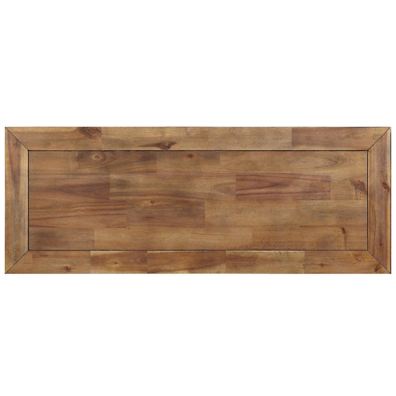 Table console industrielle en bois et métal Steve Silver Leyburn