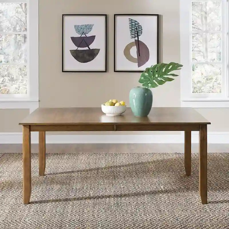 Table rectangulaire antique Santa Rosa couleur miel