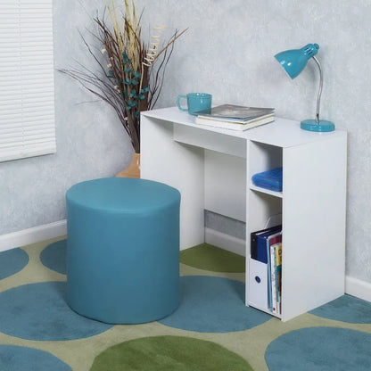 Lane Round Ottoman- Peacock Teal