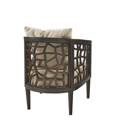 Fauteuil d'appoint craquelé INK+IVY