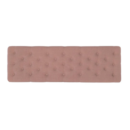 Banc capitonné rose Copper Grove Pereislav de 157 cm