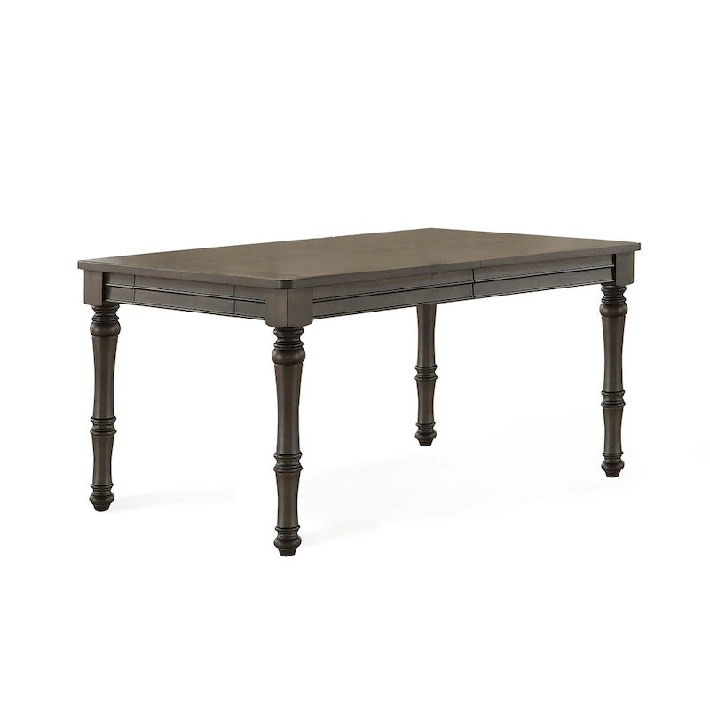 Table de salle à manger en bois Steve Silver Lockwood de 203 cm (80 pouces) - Grise