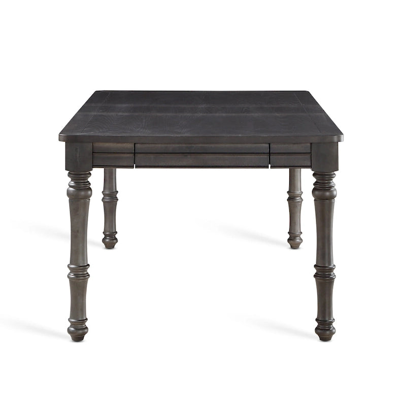 Table de salle à manger en bois Steve Silver Lockwood de 203 cm (80 pouces) - Grise