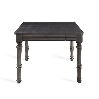 Table de salle à manger en bois Steve Silver Lockwood de 203 cm (80 pouces) - Grise