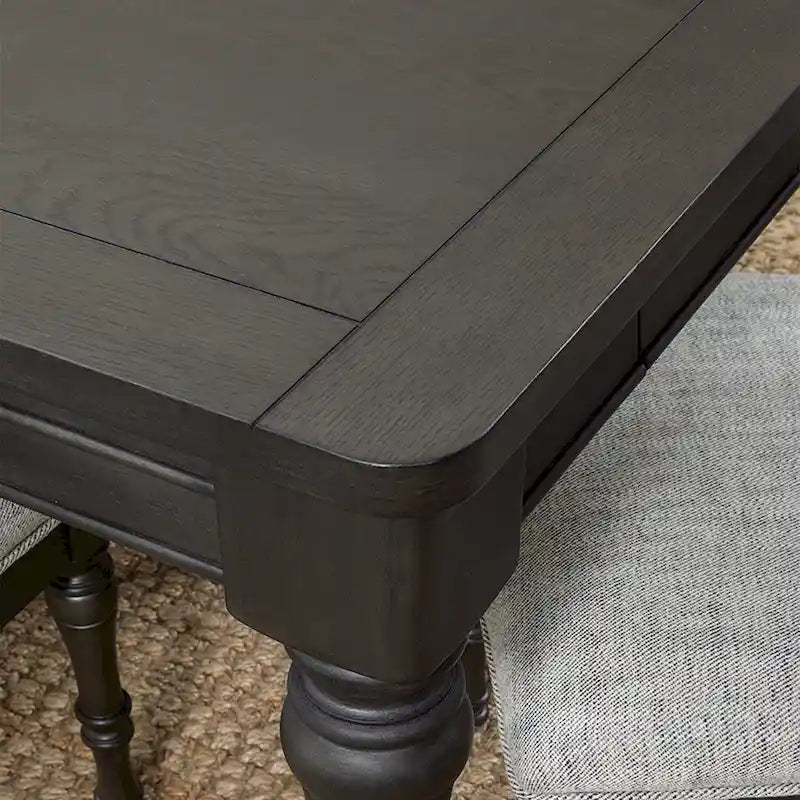 Table de salle à manger en bois Steve Silver Lockwood de 203 cm (80 pouces) - Grise