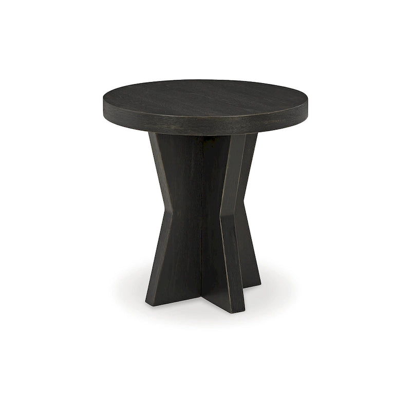 Table d'appoint noire Signature Design by Ashley Galliden - 61 cm (L) x 61 cm (P) x 61 cm (H)