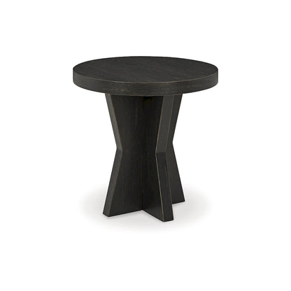 Table d'appoint noire Signature Design by Ashley Galliden - 61 cm (L) x 61 cm (P) x 61 cm (H)