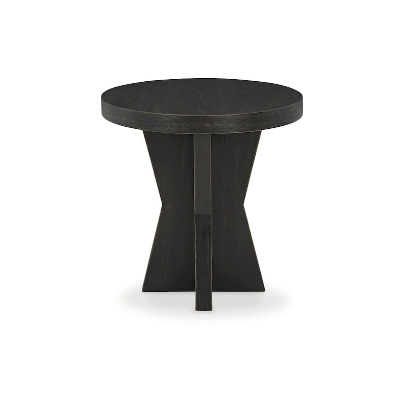 Table d'appoint noire Signature Design by Ashley Galliden - 61 cm (L) x 61 cm (P) x 61 cm (H)