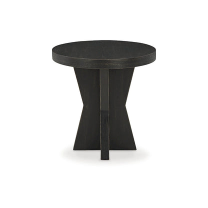 Table d'appoint noire Signature Design by Ashley Galliden - 61 cm (L) x 61 cm (P) x 61 cm (H)