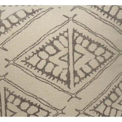 Pouf rustique géométrique fait main Sevita