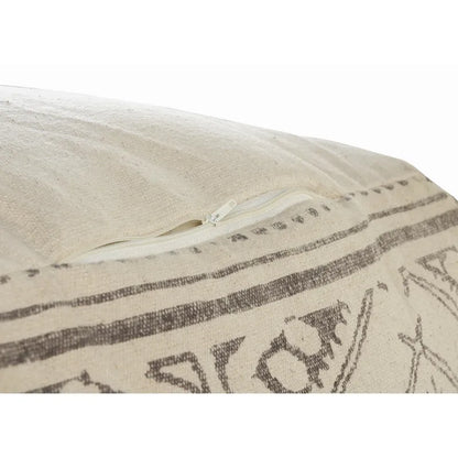 Pouf rustique géométrique fait main Sevita