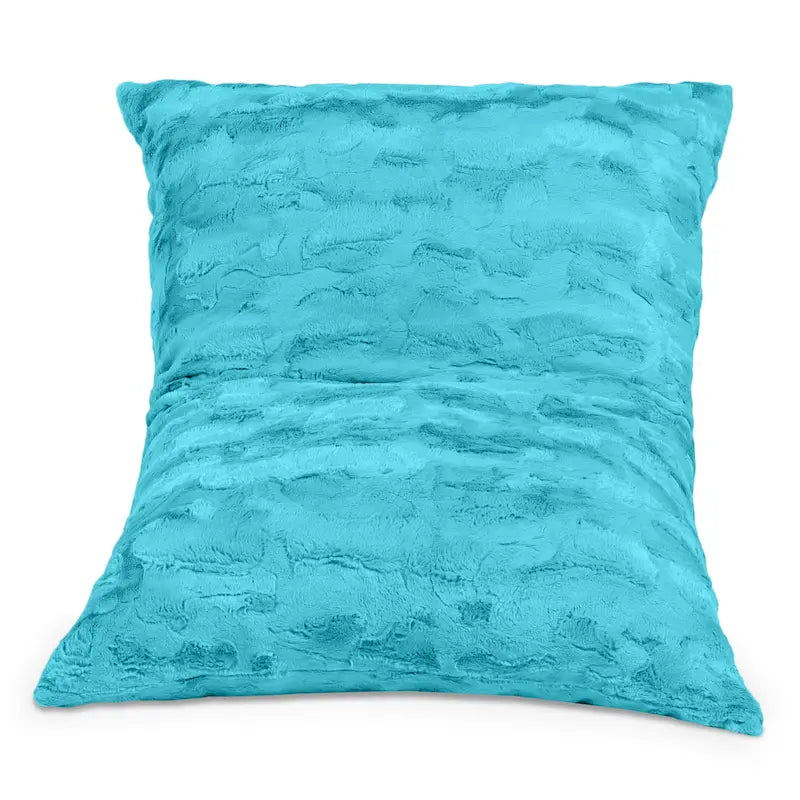 Coussin de sol décoratif géant Jaxx Saxx de 107 cm (3,5 pieds) pour enfants, en fausse fourrure