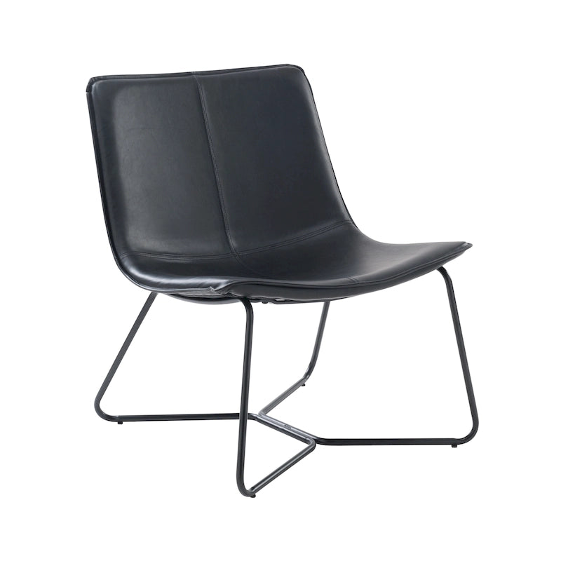 Fauteuil lounge incliné rembourré en similicuir