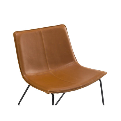 Fauteuil lounge incliné rembourré en similicuir