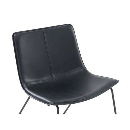 Fauteuil lounge incliné rembourré en similicuir