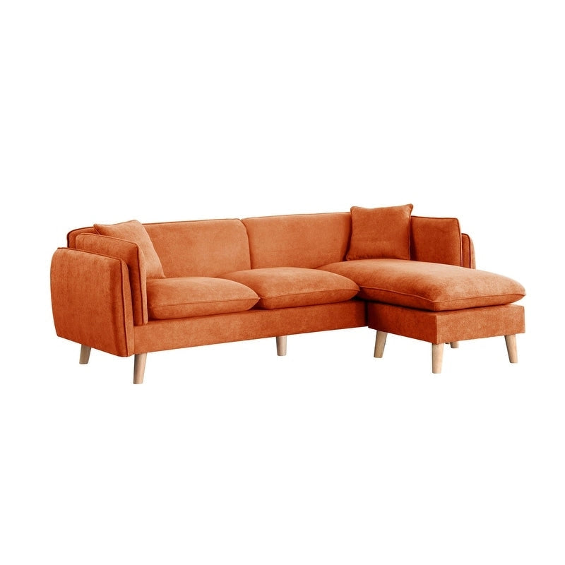 Canapé d'angle en tissu Brayden avec méridienne