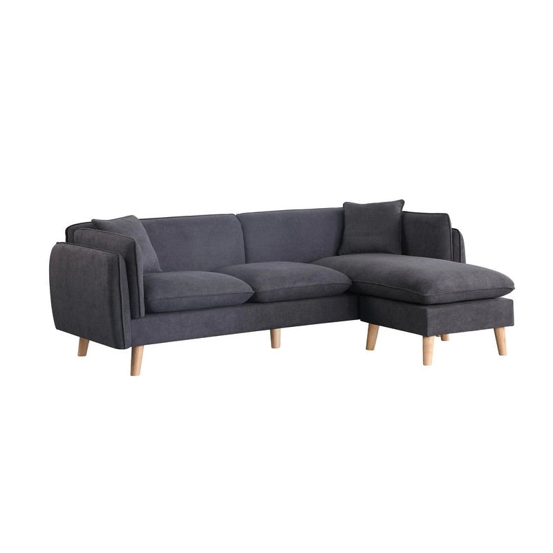Canapé d'angle en tissu Brayden avec méridienne