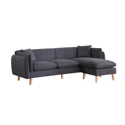 Canapé d'angle en tissu Brayden avec méridienne