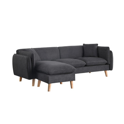 Canapé d'angle en tissu Brayden avec méridienne