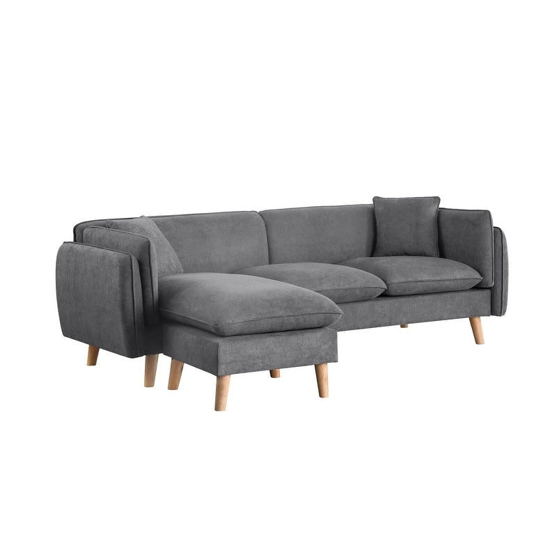 Canapé d'angle en tissu Brayden avec méridienne