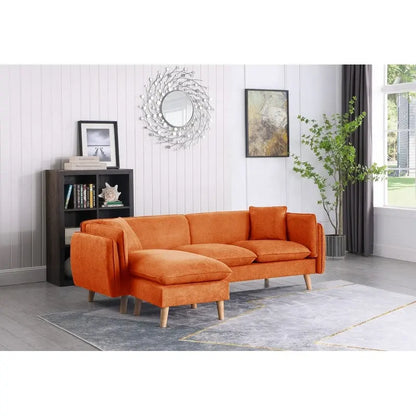 Canapé d'angle en tissu Brayden avec méridienne