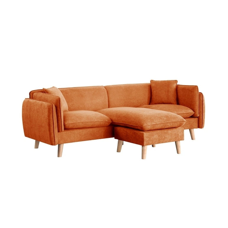 Canapé d'angle en tissu Brayden avec méridienne