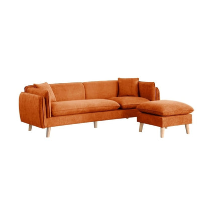 Canapé d'angle en tissu Brayden avec méridienne