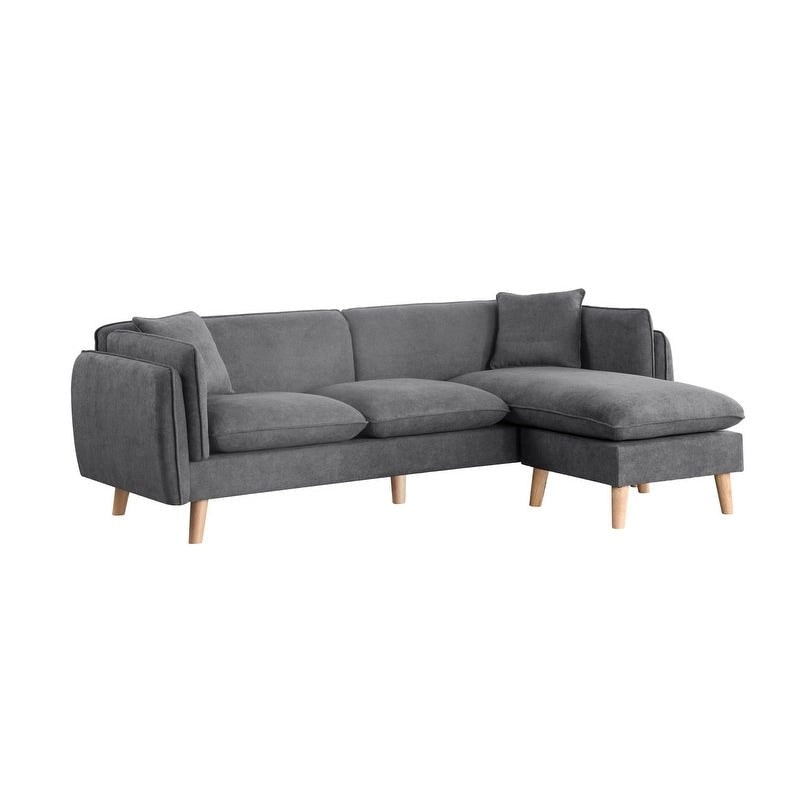 Canapé d'angle en tissu Brayden avec méridienne