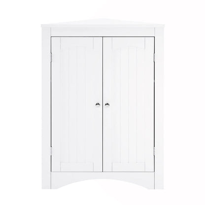 Meuble d'angle avec portes et étagères