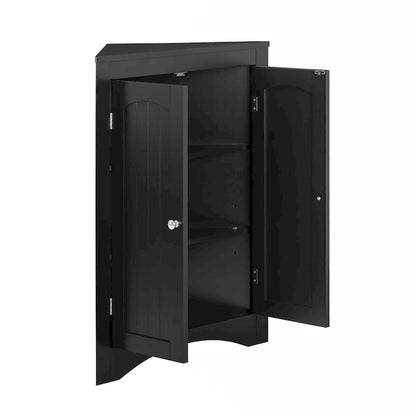 Meuble d'angle avec portes et étagères