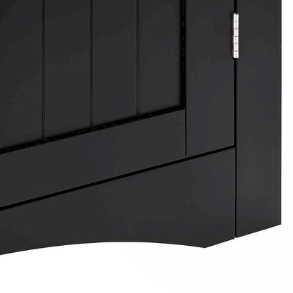 Meuble d'angle avec portes et étagères