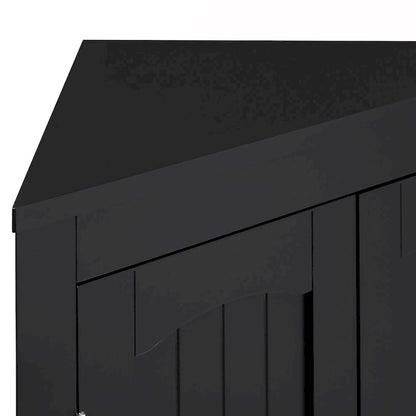 Meuble d'angle avec portes et étagères