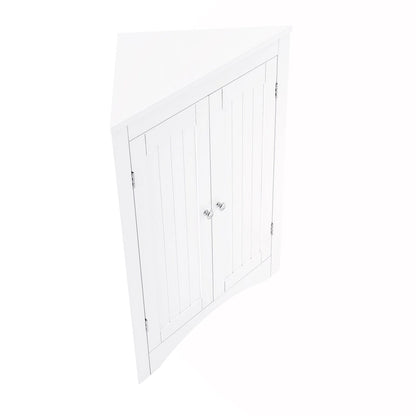Meuble d'angle avec portes et étagères