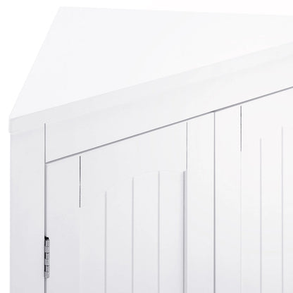 Meuble d'angle avec portes et étagères