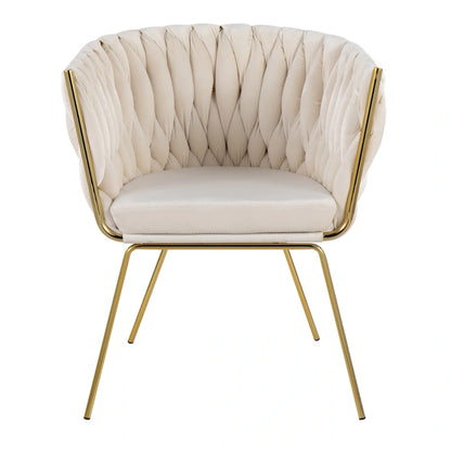 Chaise Erika tressée Silver Orchid