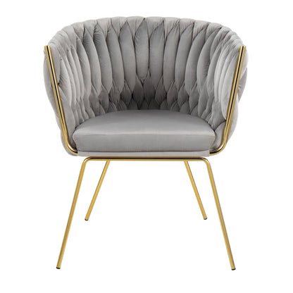Chaise Erika tressée Silver Orchid
