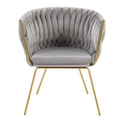 Chaise Erika tressée Silver Orchid