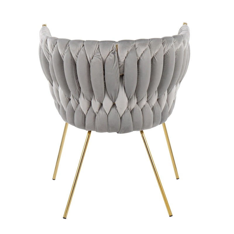 Chaise Erika tressée Silver Orchid