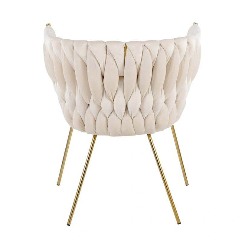 Chaise Erika tressée Silver Orchid