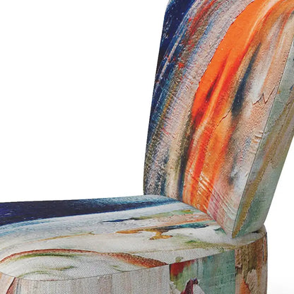 Fauteuil et chaise d'appoint modernes rembourrés Designart Colorful Abstract Painting Strokes II