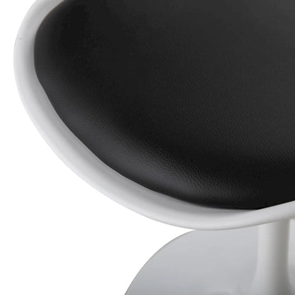 Chaise d'appoint pivotante tulipe, chaise de salle à manger avec assise rembourrée et dossier incurvé