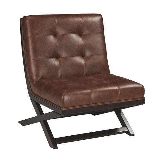 Fauteuil d'appoint décontracté Sidewinder en similicuir