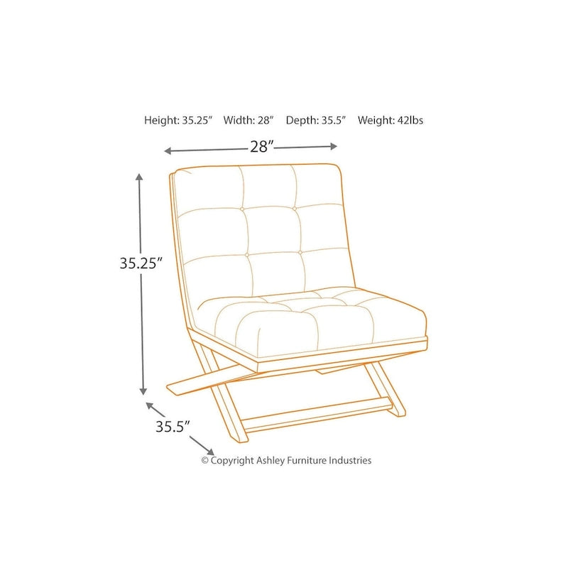 Fauteuil d'appoint décontracté Sidewinder en similicuir