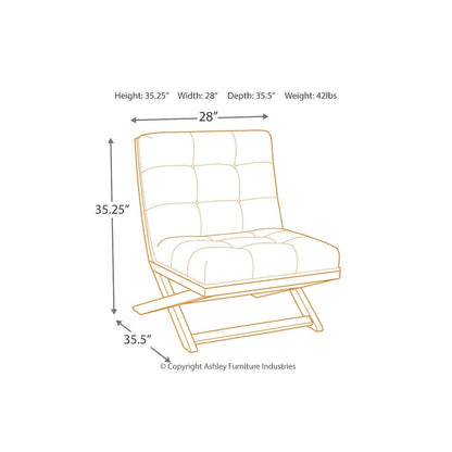 Fauteuil d'appoint décontracté Sidewinder en similicuir