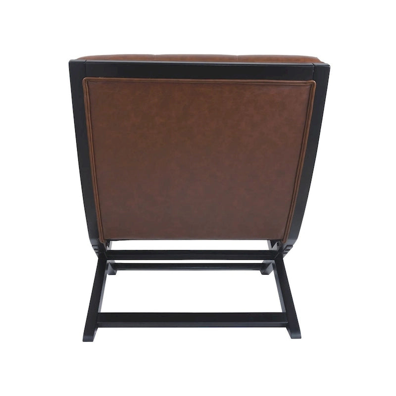 Fauteuil d'appoint décontracté Sidewinder en similicuir