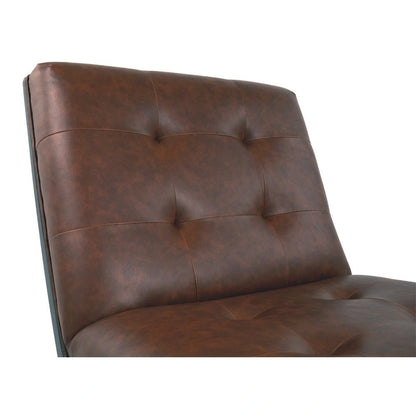 Fauteuil d'appoint décontracté Sidewinder en similicuir