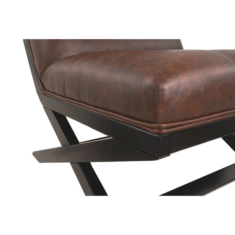 Fauteuil d'appoint décontracté Sidewinder en similicuir